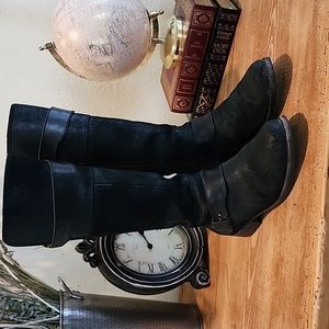 UGG Black Dayle Suede Tall Boots